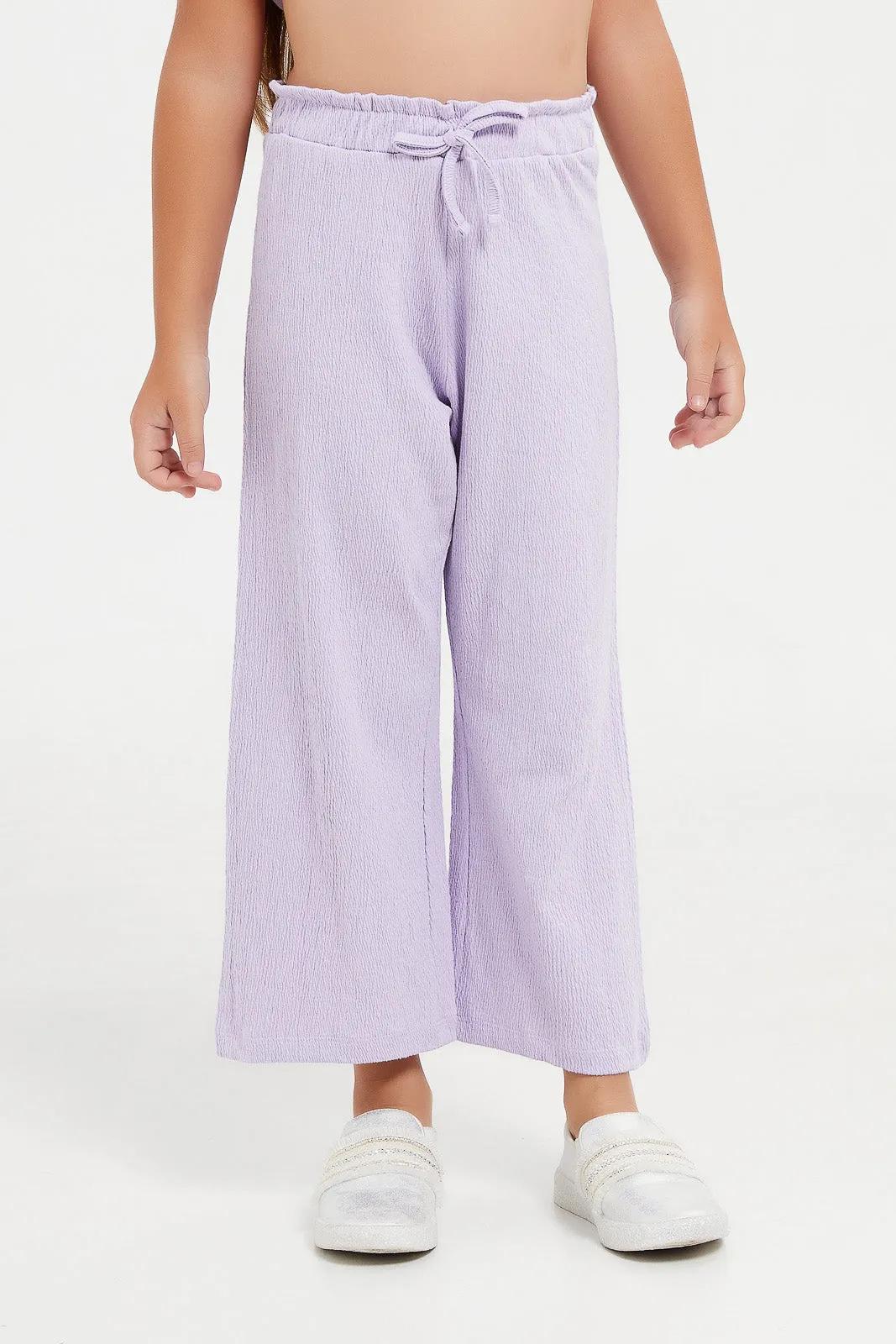 Girls Lilac Textured Set (2 Piece)