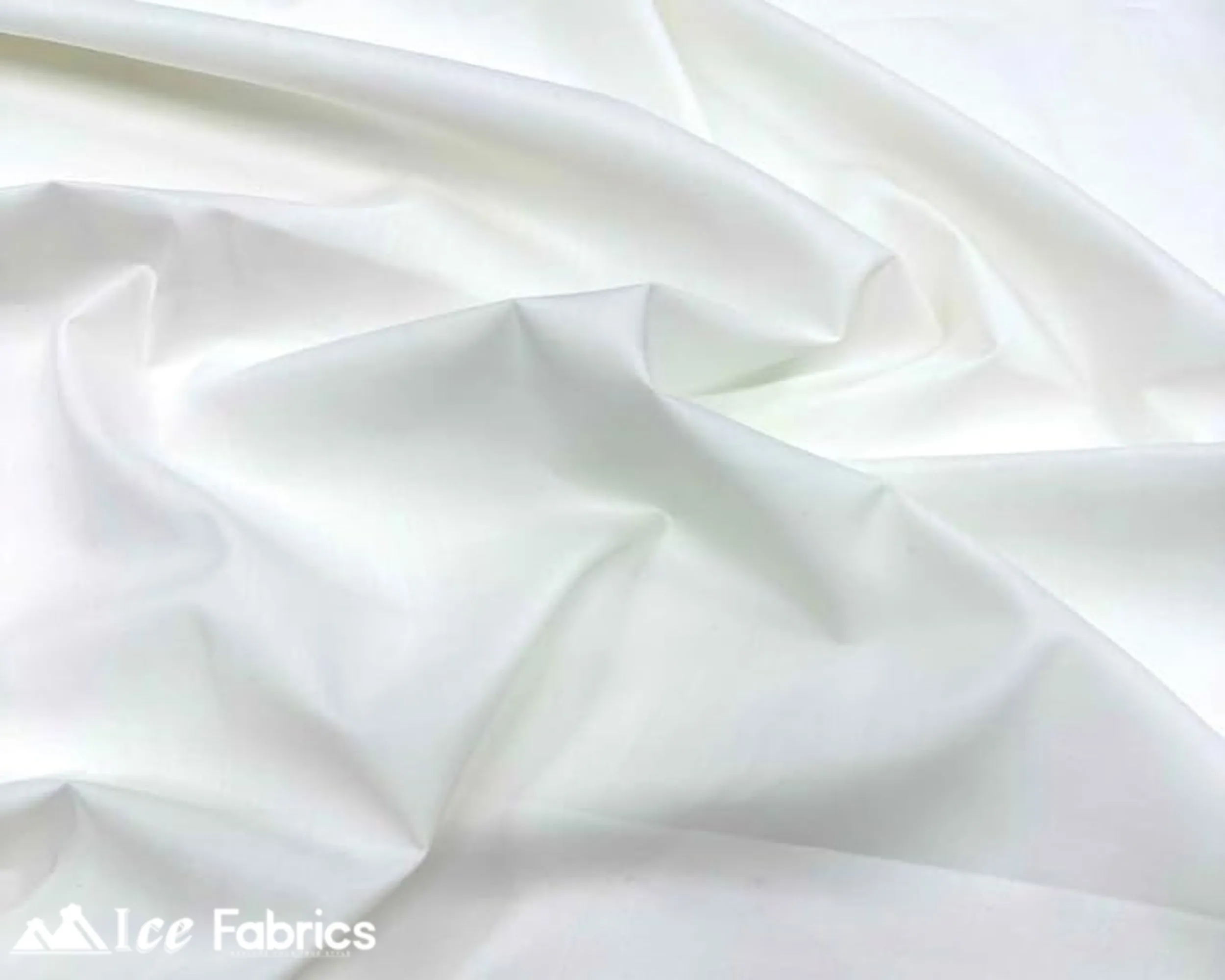 Ivory Broadcloth Polyester Cotton Fabric | Poly Cotton Fabric