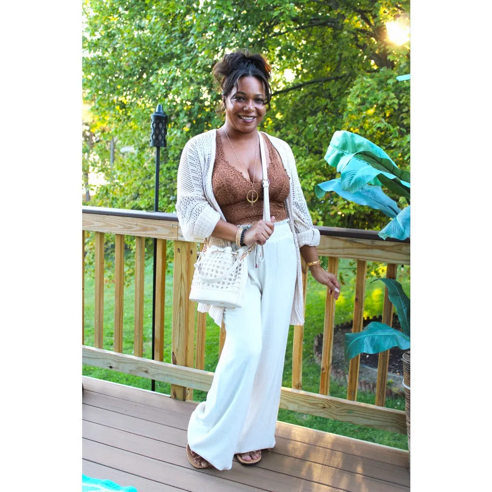 Soft Linen Wide Legged Pants