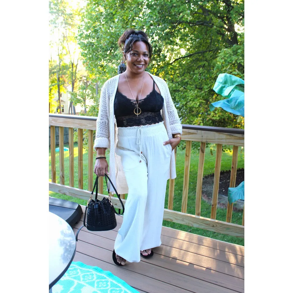 Soft Linen Wide Legged Pants