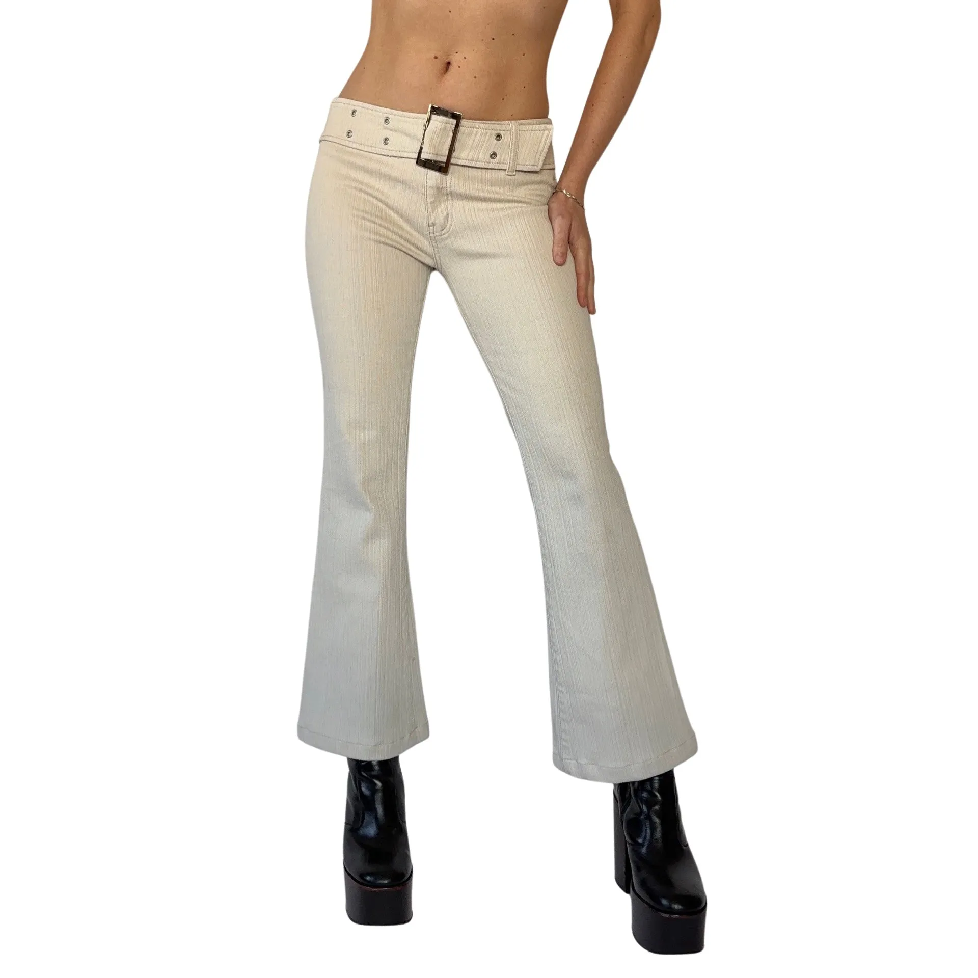 Y2K Belted Flares (S)